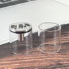 SXK NOLA Style RTA Penggantian Ekstensi Extender Tank Tube Kit - Transparan + Perak, 5.0ml