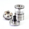 SXK nola style RTA再構築可能なアトマイザー - 銀、3.2ml、8pcsエアピン22mm直径