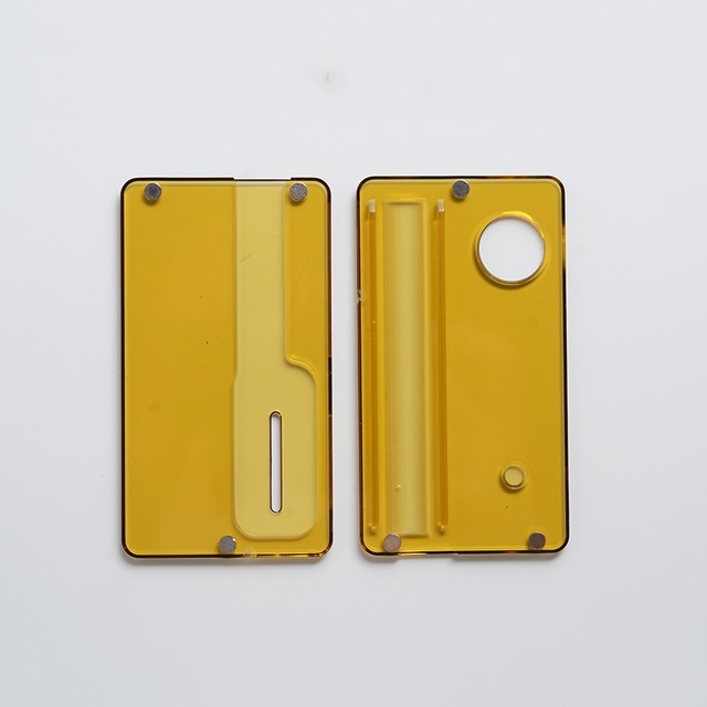 Replacement Front + Back Door Panel Plates for dotMod dotAIO Vape Pod System - Brown, PEI (2 PCS)