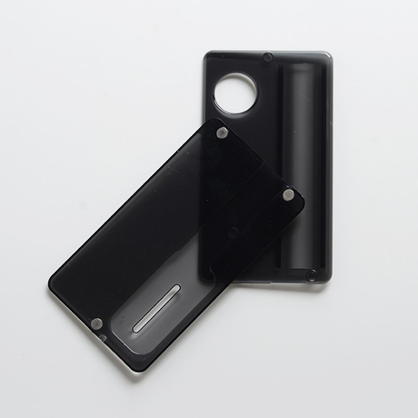 Replacement Front + Back Door Panel Plates for dotMod dotAIO Vape Pod System - PCTG (2 PCS) Translucent Black