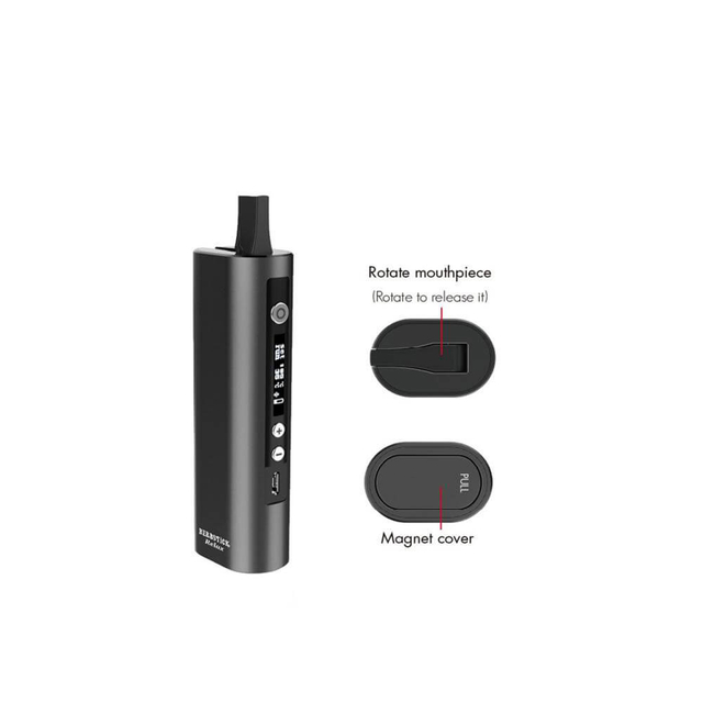  Herbstick Relax Dry Herb Vaporizer,Ceramic 2200mAh Black,Blue,Pink