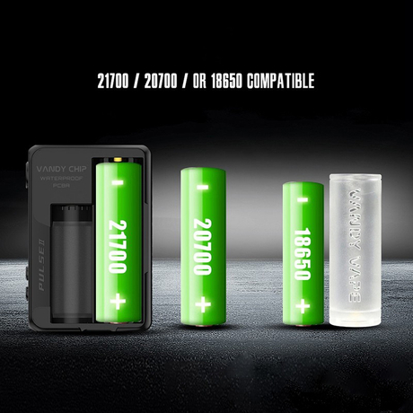Authentic Vandy Vape Pulse V2 II 95W TC VW BF Squonk Squeeze Vape Box Mod - G10 Obsidian Black, 5~95W, 1 x 18650 / 20700 / 21700