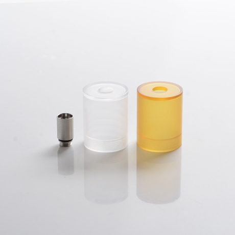 SXK Big Blind RTA Replacement PC + PEI Tank Tube + Extension Connector for Small Blind Style RTA - Brown + Translucent + Silver