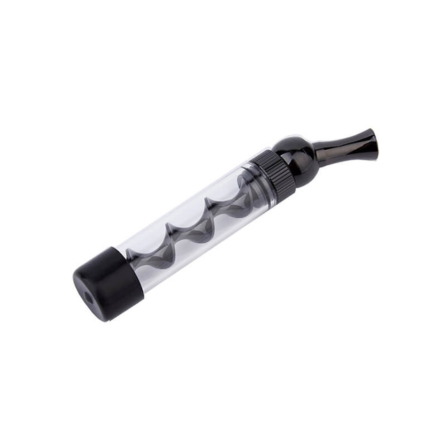 Dry Herb Vape Kit Blunt 7PMINI Twisty Glass Bubbler Smoking Pipe-Black