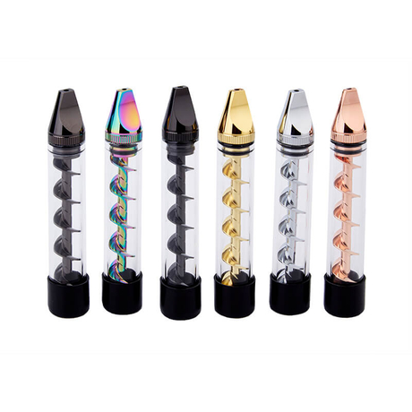 Dry Herb Vape Kit Blunt NEW PiPE Twisty Glass Bubbler Smoking Pipe-Gun