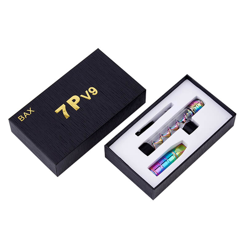 Dry Herb Vape Kit Blunt 7PV 9Twisty Glass Smoking Pipe-Gold
