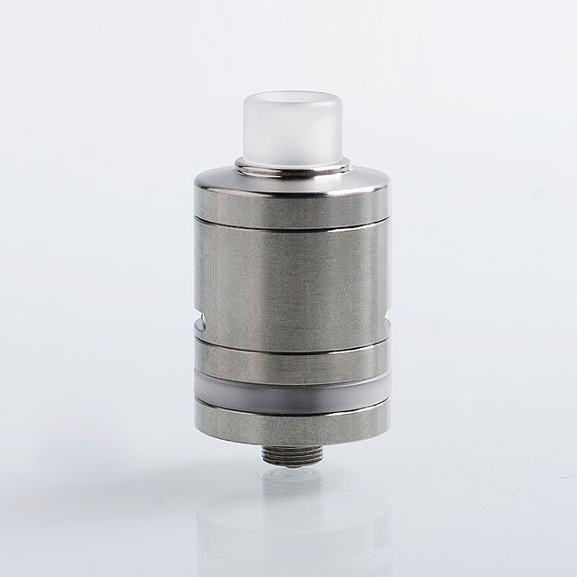 YFTK Regen Style RTA ATOMIZANTE DE TANK RECUNDÁVEL - Silver, 316 Aço inoxidável + PC, 4,3 ml, 22mm de diâmetro