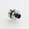 Vapeasy La Le Dripper Style RDA Rebuildable Dripping Vape Atomizer w/ BF Pin - Silver + Brown, 316SS + PEI, 22mm Diameter