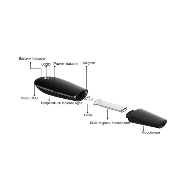 Black Mamba blk dry herb vaporizer, dynamic conduction Vaporizer