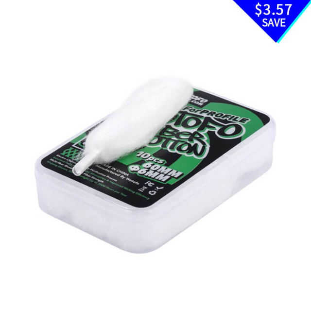 Authentic Wotofo Xfiber Cotton for Profile RDA / Profile Unity RTA - 60 x 6mm (10 PCS)