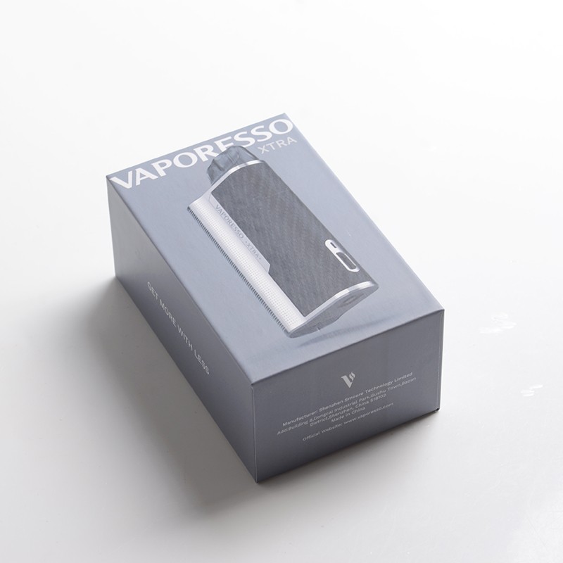 Authentic Vaporesso XTRA 900mAh Pod System Vape Starter Kit - Silver, 2ml, 0.8ohm / 1.2ohm