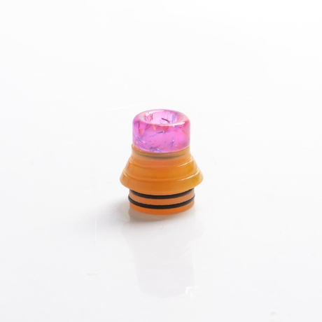 ULPS 2-in-1 Replacement 810 Drip Tip for SMOK TFV8 / TFV12 Tank / Kennedy / Battle / Reload RDA - Pink + Brown, Resin, 17.5mm