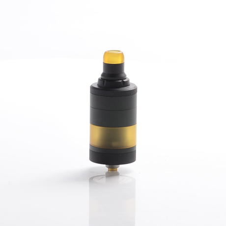 Authentic Yachtvape Pandora 30 Plus Airflow Combinations MTL RTA Rebuildable Tank Vape Atomizer - Black, SS + Ultem, 22mm Dia.