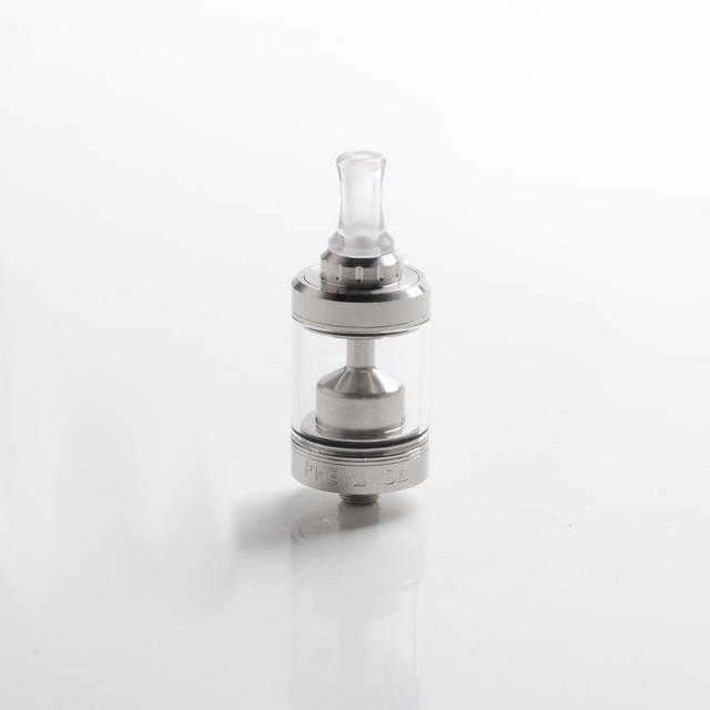 Memo phevanda otentik mtl RTA tangki yang dapat dibangun kembali Vape atomizer - perak, 316 stainless steel + pc, 3.5ml, diameter 22mm