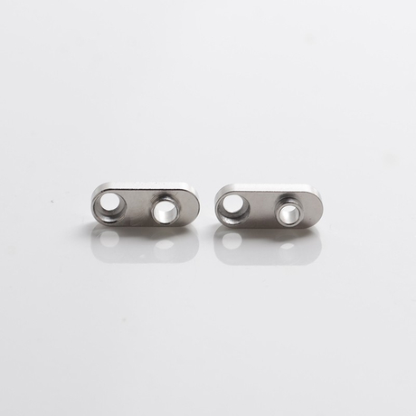 SXK Dvarw DL FL Facelift 24mm RTA Replacement Single Hole Airflow AFC Inserts - Silver, 2.5mm + 3.0mm, (2 PCS)