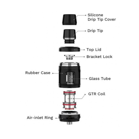 Authentic Vaporesso Forz Tank 25 Clearomizer Vape Atomizer, 4.5ml, 0.15ohm / 0.4ohm, 27mm Diameter