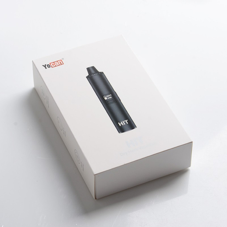 Authentic Yocan Hit 1400mAh Convection Heating Dry Herb Vaporizer Vape Starter Kit - Black, 200~480'F