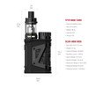 Authentic SMOK Scar-Mini Kit 80W VW Box Mod with TFV9 Mini Tank Vape Atomizer, VW 1~80W, 1 x 18650, 3.0ml, 0.15ohm