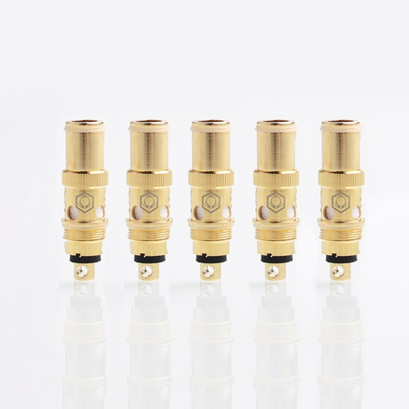 Authentic Ohm Vape AIO Pod Kit Replacement Ceramic Coil Head - Gold, 1.5ohm (5 PCS)