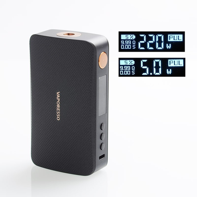 Authentic Vaporesso GEN 220W TC VW Variable Wattage Box Mod, 5~220W, 2 x 18650