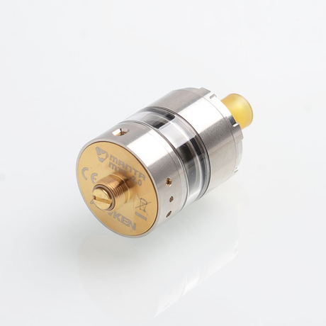 Authentic Advken Manta V2 MTL 2.0 RTA Rebuildable Tank Atomizer, Stainless Steel + Glass, 2ml, 22mm Diameter