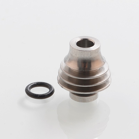Hellfire Apollo Style 510 Drip Tip for RDA / RTA / Sub Ohm Tank Atomizer - Silver, Stainless Steel, 17mm