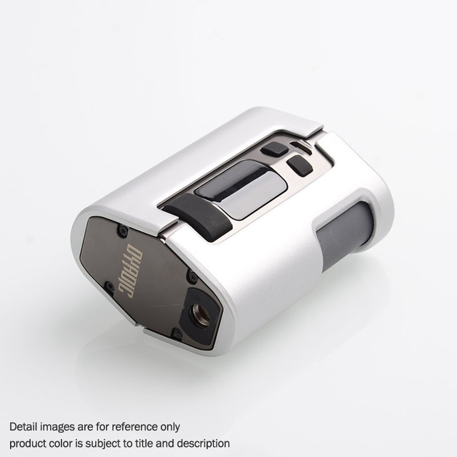 Authentic Wotofo Dyadic 200W VW Variable Wattage Squonk Box Mod - Silver, Zinc Alloy + Velvet Rubber Coating, 5~200W, 2 x 18650