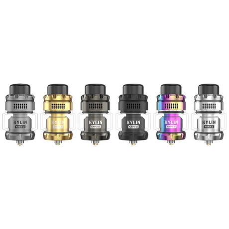 Authentic Vandy Vape Kylin Mini V2 RTA Rebuildable Tank Vape Atomizer - Silver, 3.0 / 5.0ml, 24.4mm Diameter