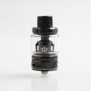 Authentic Uwell Crown 4 IV Sub Ohm Tank Clearomizer - Black, Stainless Steel + Pyrex Glass, 6ml, 0.4 Ohm, 28mm Diameter