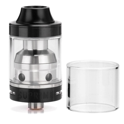 Authentic Sigelei x Suprimo Moonshot RTA Rebuildable Tank Vape Atomizer - Black, 2mL, 22mm Diameter