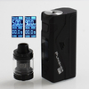 Authentic Dovpo Punisher 90W TC VW Variable Wattage Box Mod + DJ Atomizer Kit - Black, 5~90W, 1 x 18650 / 20700 / 21700, 3ml