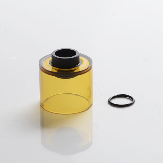 Authentic Auguse era mtl RTA Vape pengatur penggantian tangki bundar - kuning tembus cahaya, pctg