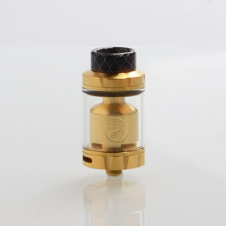 Authentic Hellvape Rebirth RTA Rebuildable Tank Atomizer - Gold, 5ml, 25mm Diameter