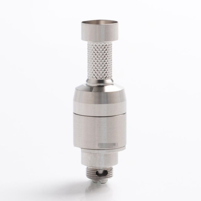 SXK Misi XV KRMA Gen Style Bridge RBA Atomizer W / 5 Reducers Airflow untuk SXK BB / Billet Box Mod Vape Kit - Silver, 316SSS