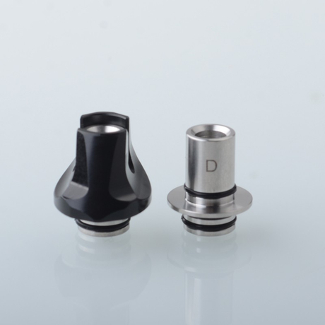 Monarchy Cyber 510 Drip Tip Set - SS + POM + PC + POM + PEI + PEEK, DL / MTL, 2 PCS 510 Connector + 5 PCS Mouthpiece