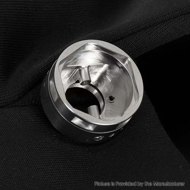 YFTK Capuchon AFC de remplacement pour Ambition Mods Bishop MTL RTA – Argent