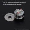 YFTK Thin Base Deck V3 23mm for Flash e-Vapor V4.5S+ / V4.5 Style RTA – Silver Stainless Steel