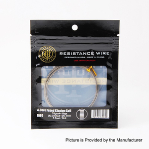Authentique ThunderHead Creations 4-Core Fused Clapton Ni80 Fire de résistance - 28ga x 4 + 38ga (5 pieds)
