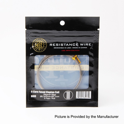 Authentic ThunderHead Creations 4-Core Fused Clapton Ni80