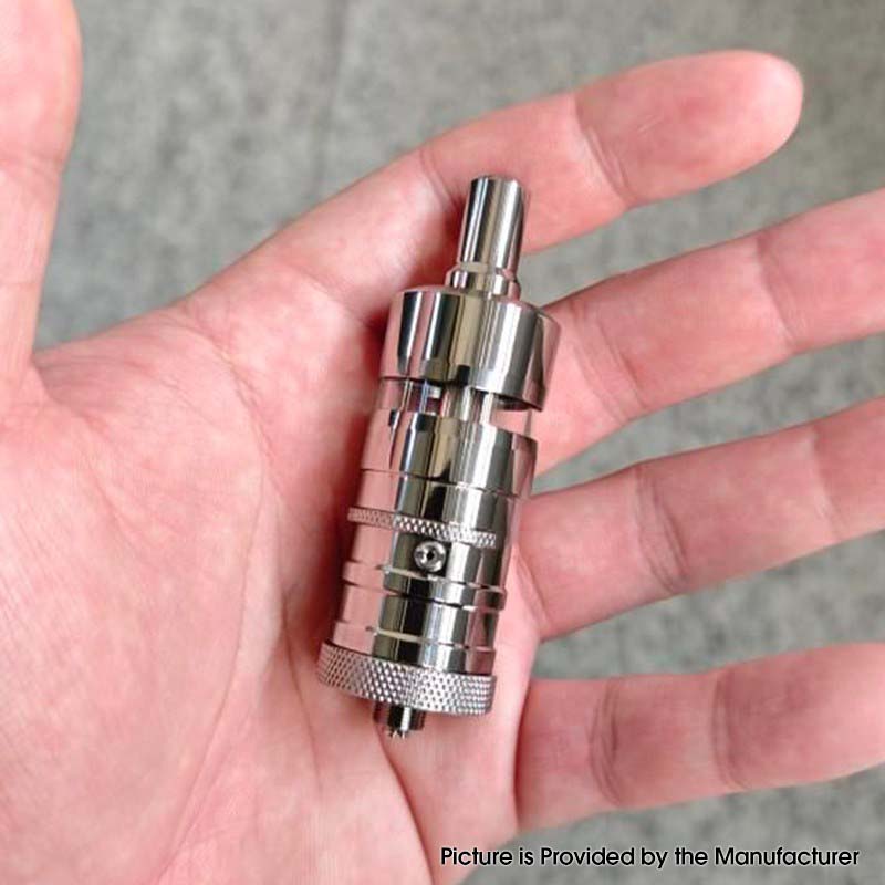 YFTK Ti Flash e-Vapor V4.5S+ Style RTA – Ti + Glass, 4.5 ml, 23 mm , Silver