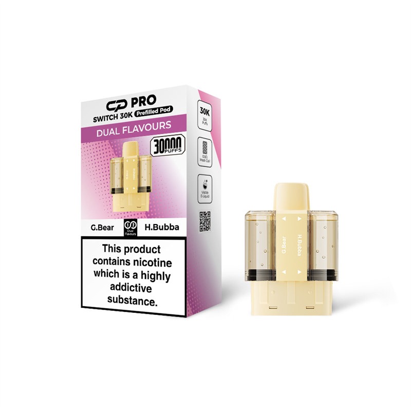 Suonon CP Pro Switch 30Kデュアルフレーバーポッドカートリッジ -  22 ml / 20 mg / 30,000 Puff s