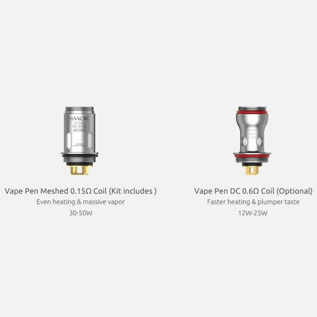 Authentic SMOKTech SMOK Vape Pen V2 Kit Replacement DC Coil Head - 0.6ohm (12~25W) (5 PCS)