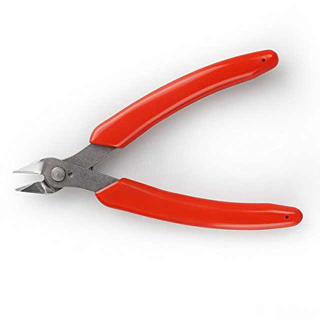 Authentic Coil Master Wire Cutters - Red, Chrome-Vanadium Steel, Flush Cut, Angled Precision