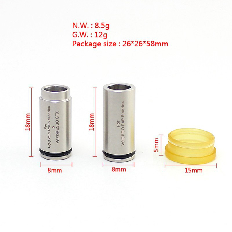 SXK ETU VOOPOO PNP VM / PNP Rシリーズコイル + Vaporesso GTXシリーズコイルアダプター用Dotaio Pod -Silver