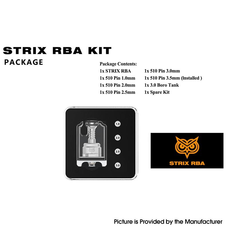 Authentic Ambition Mods STRIX RBA Boro Tank Kit for Billet / BB / Boro Mod 