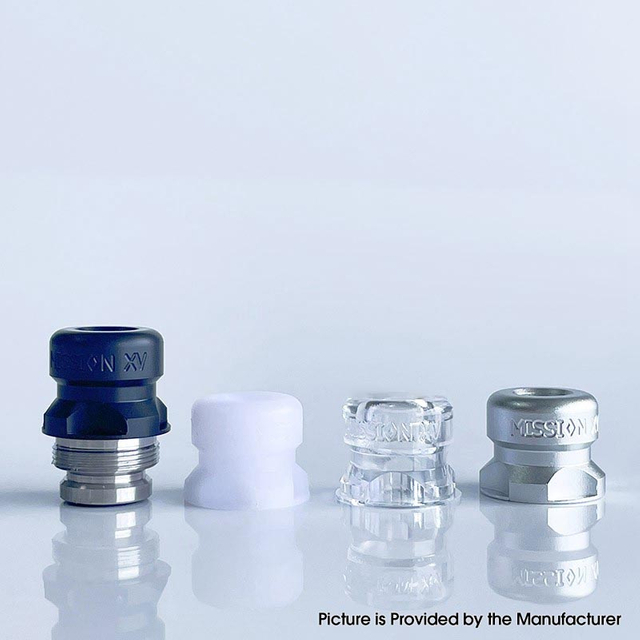 Mission Tips V2 Mini Nuke Style Drip Tip Set for dotMod dotAIO V1 / V2 Pod - Purple + Pink + Gold + Blue, SS + Aluminum