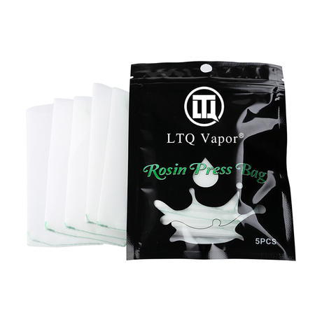 LTQ Vapor Rosin Press Bags – Heat-Resistant Nylon Bags for Wax & Oil Extraction, 36/72/90/120 Microns 5pcs/pack