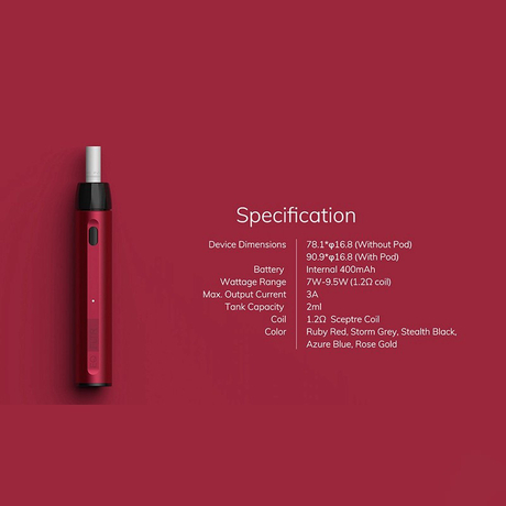 Innokin EQ Fltr Pod System Heating Kit, 400mAh, 2.0ml, 1.2ohm, Auto-draw Mechanism