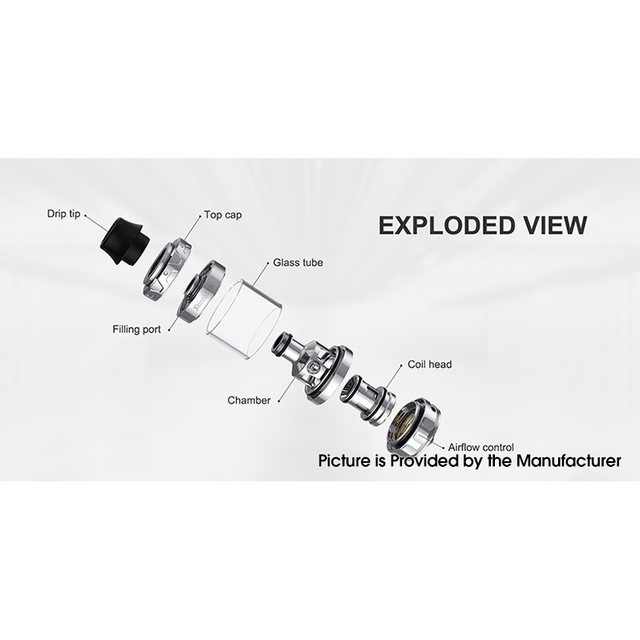 Vapefly Kriemhild II Sub Ohm Tank Vape Atomizer, 4.0ml / 5.0ml, 0.2ohm / 0.3ohm, Standard Edition-W Version