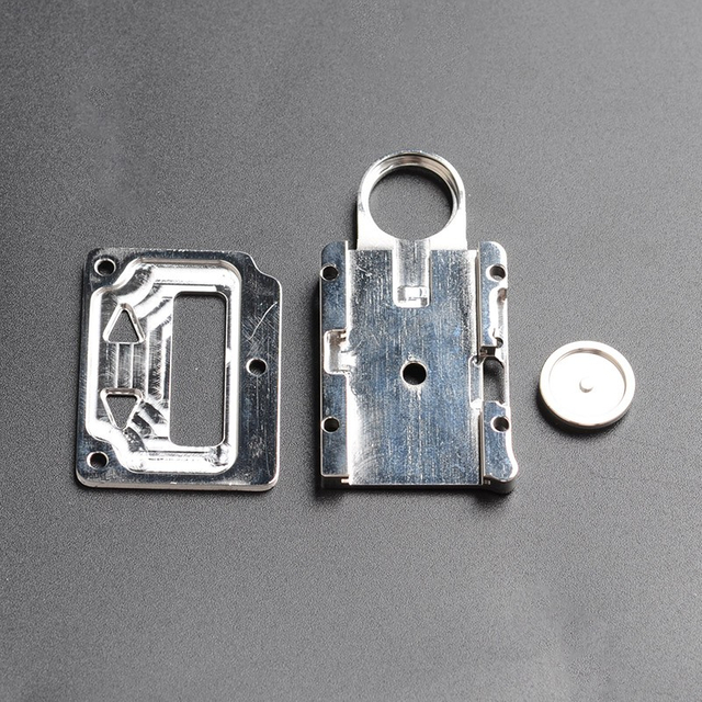 SXK Fire Button + Screen Plate + Button Plate Set for SXK BB 60W / 70W Box Mod Kit - Silver, Stainless Steel (3 PCS)